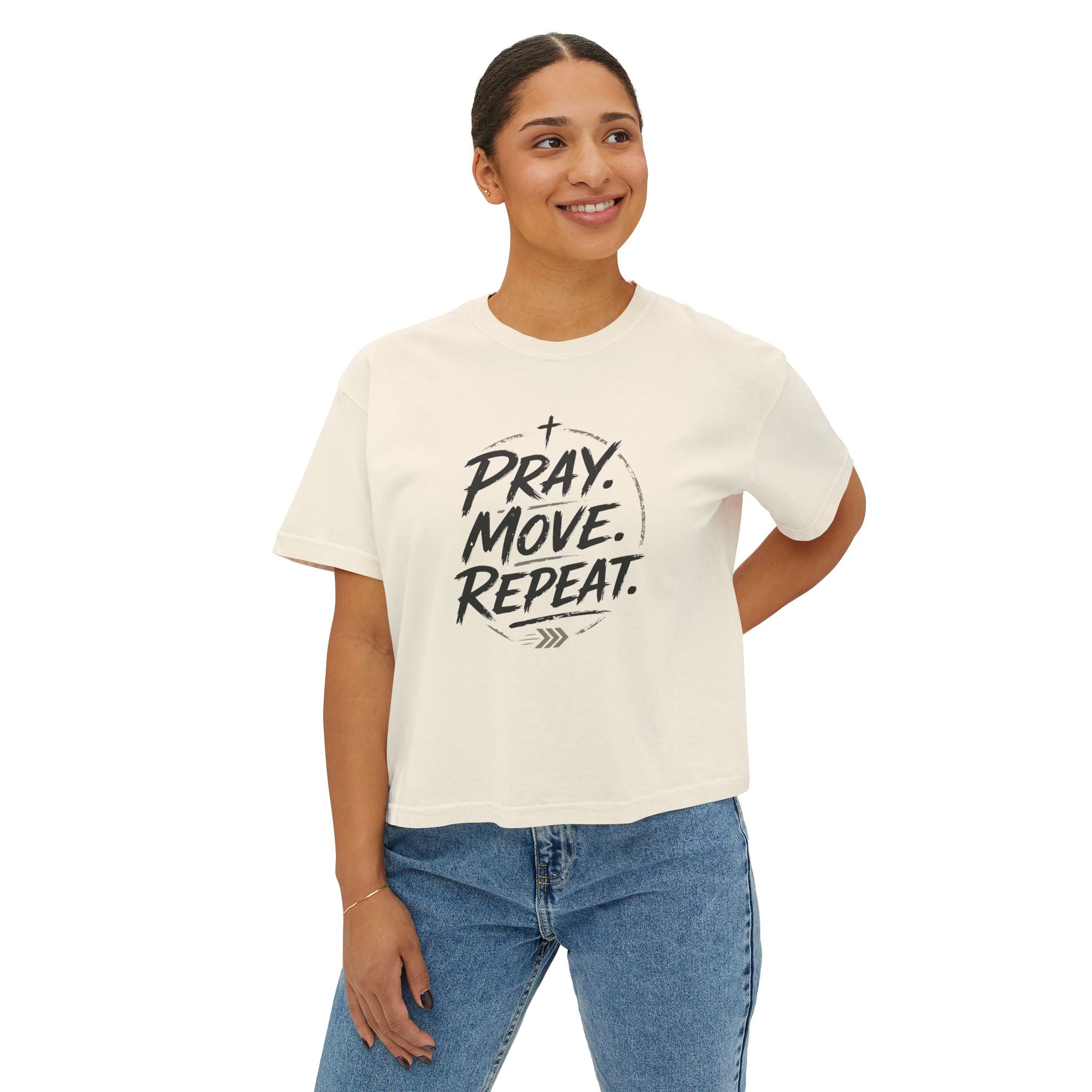 Pray Move Repeat Boxy Tee