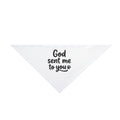 🐾 Pet Bandana God Sent Me to You Dog Bandana, Matching Pet Bandana, Christian Dog Accessory, Faith Based Dog Gift, Cute Puppy Bandana