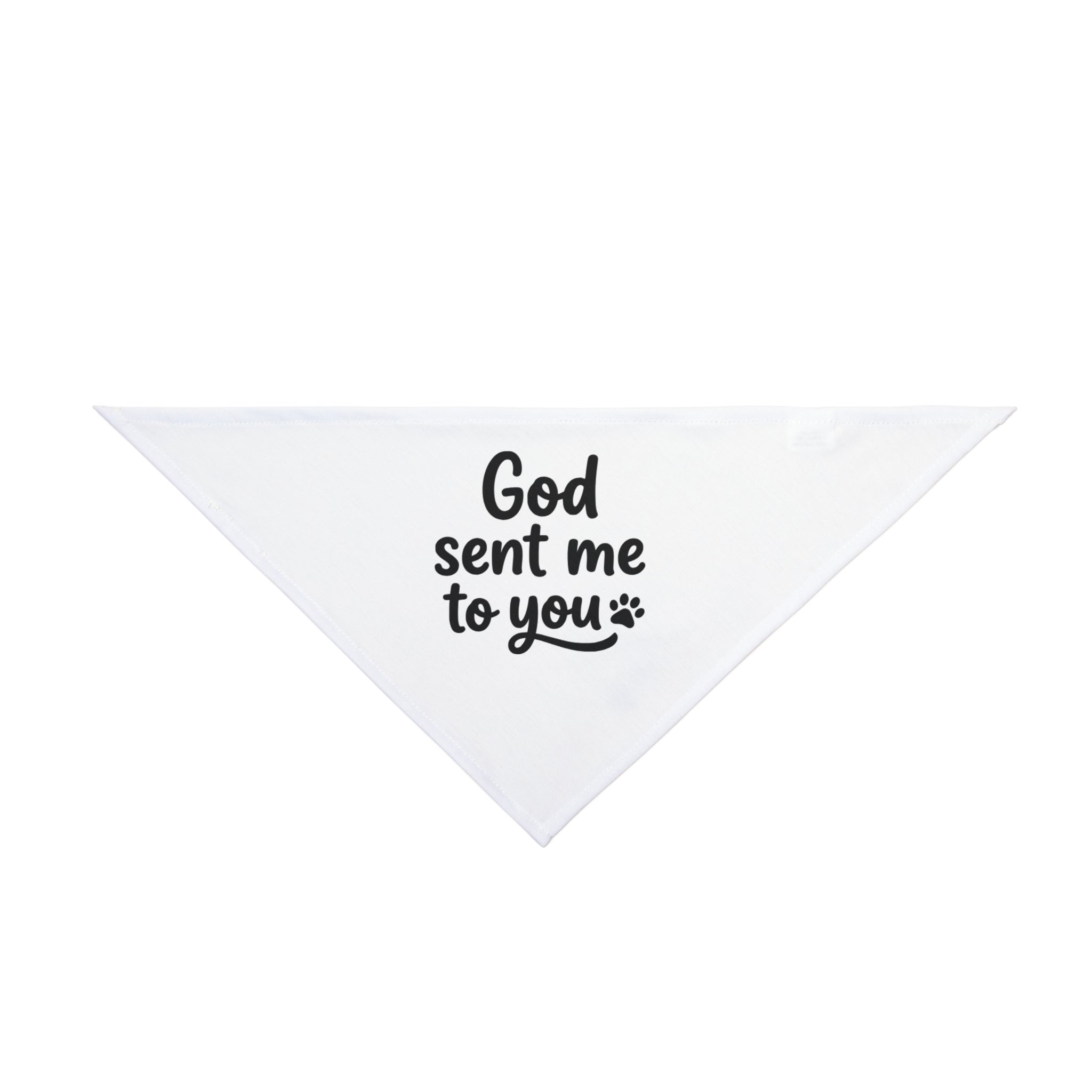 🐾 Pet Bandana God Sent Me to You Dog Bandana, Matching Pet Bandana, Christian Dog Accessory, Faith Based Dog Gift, Cute Puppy Bandana