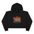 Goodness & Mercy Crop Hoodie — Faith-Inspired Cropped Sweatshirt
