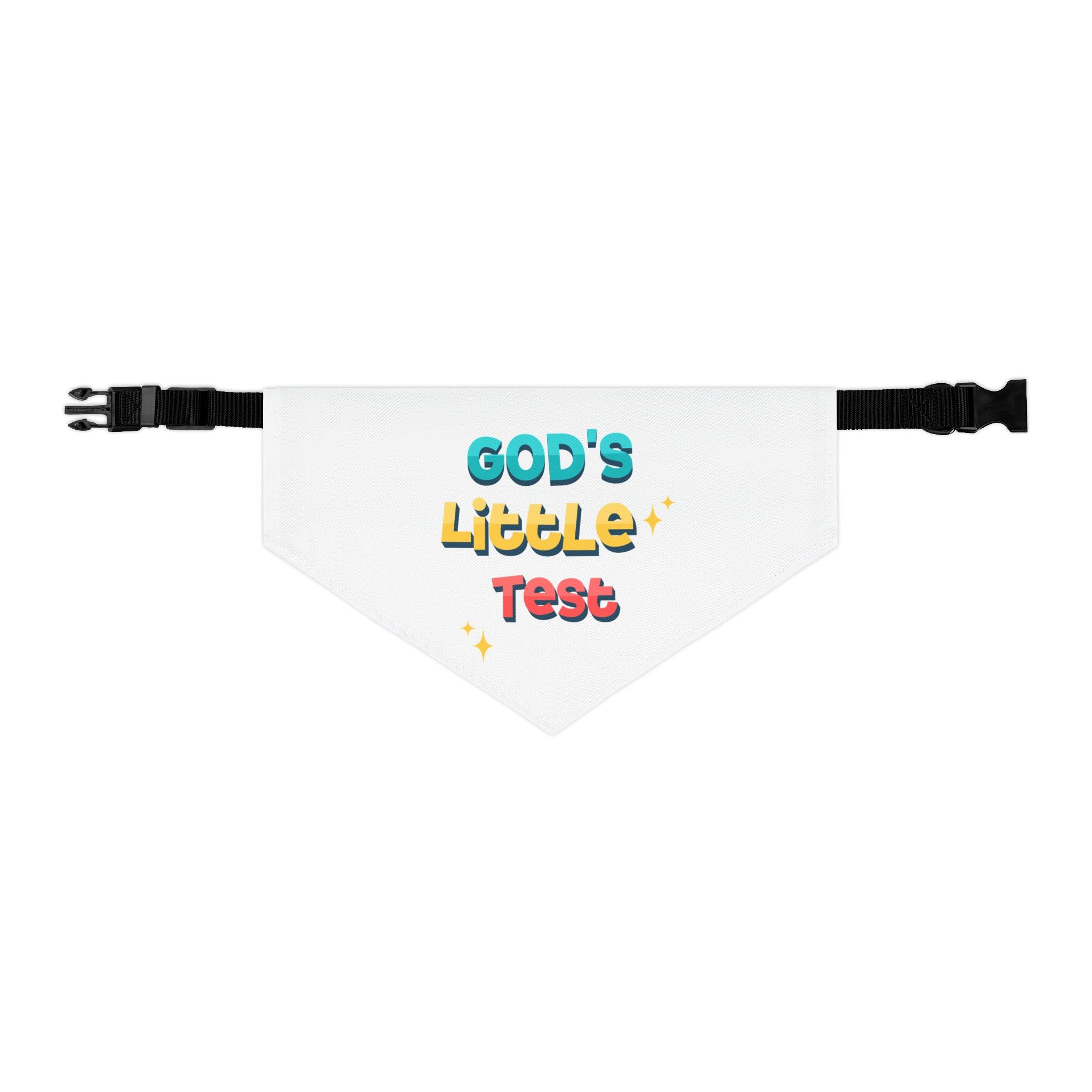 God’s Little Plan Dog Bandana 🐾 Matching Pet Bandana, Christian Dog Scarf, Faith Based Pet Accessory, Pairs with “Praying for Patience” Shirt