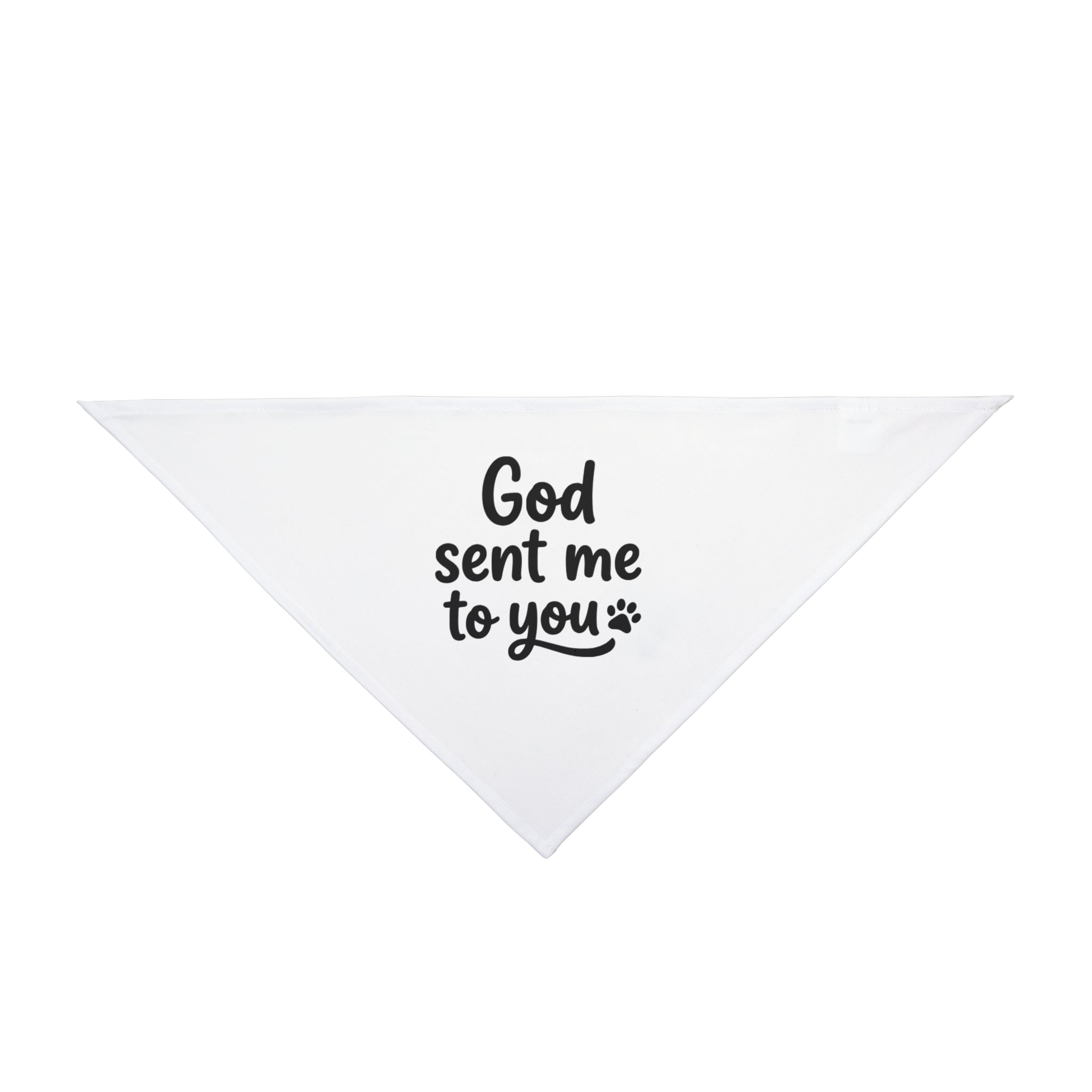🐾 Pet Bandana God Sent Me to You Dog Bandana, Matching Pet Bandana, Christian Dog Accessory, Faith Based Dog Gift, Cute Puppy Bandana