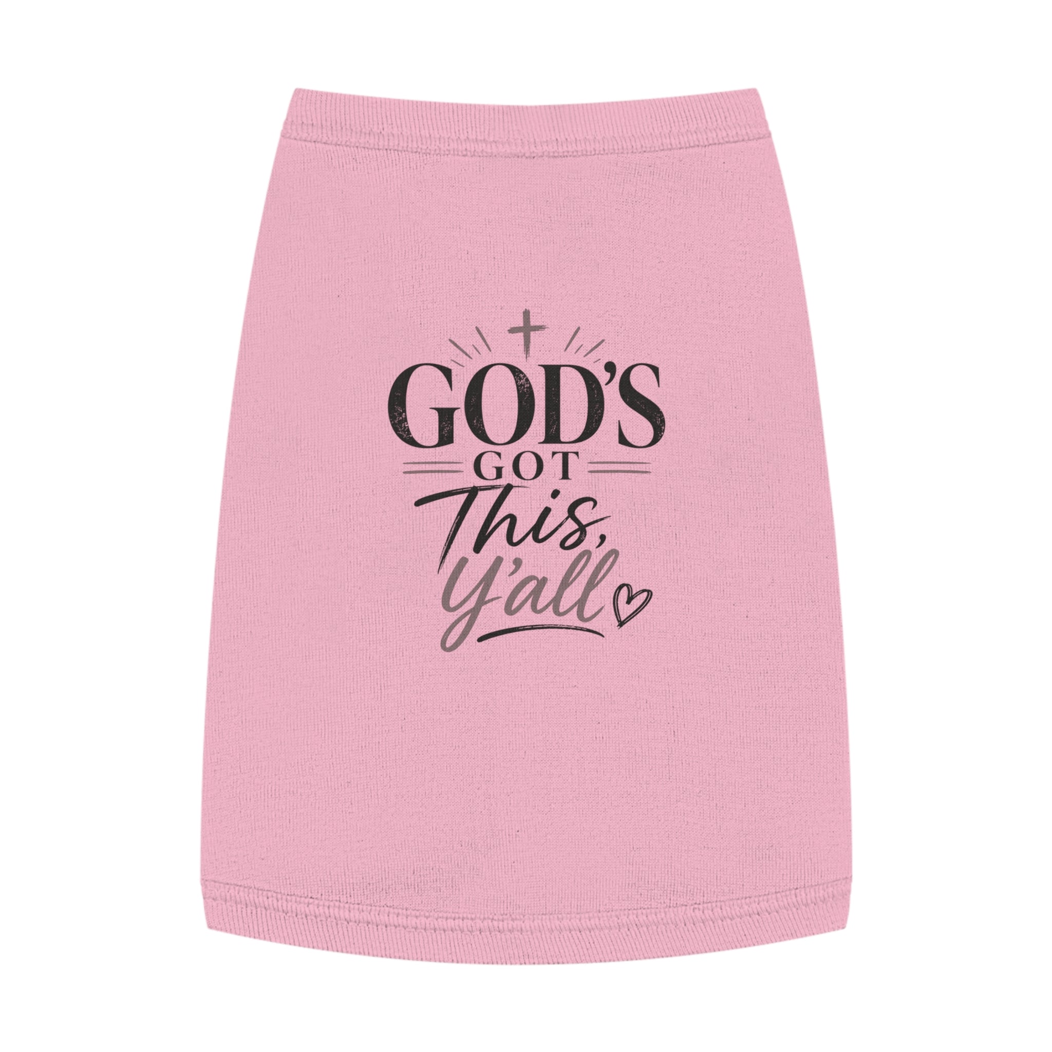 God's Got This Y'all Pet Tank Top — Christian Dog/Cat Shirt, Faith-Inspired Pet Apparel
