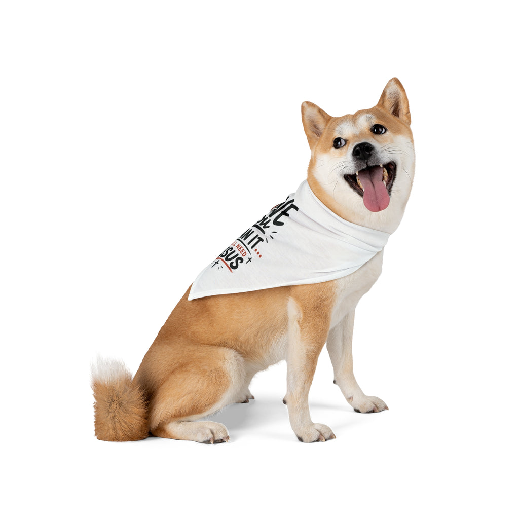 Christian Pet Bandana - "Love You, Mean It... Y'all Need Jesus" Dog Bandana, Faith-Based Pet Accessory for Gifts & Church Events