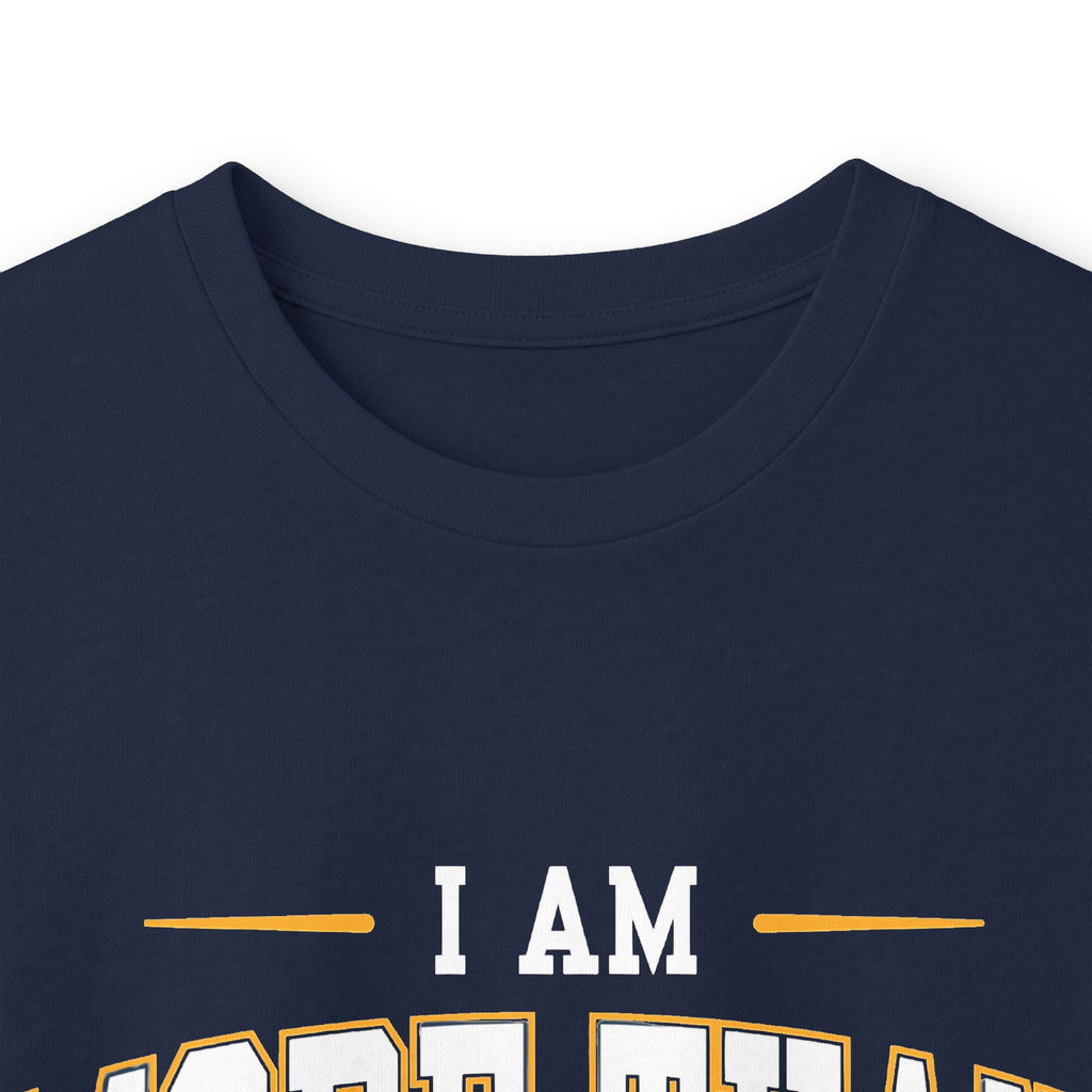 More Than A Conqueror Long Sleeve Tee — Inspirational Christian Graphic Shirt