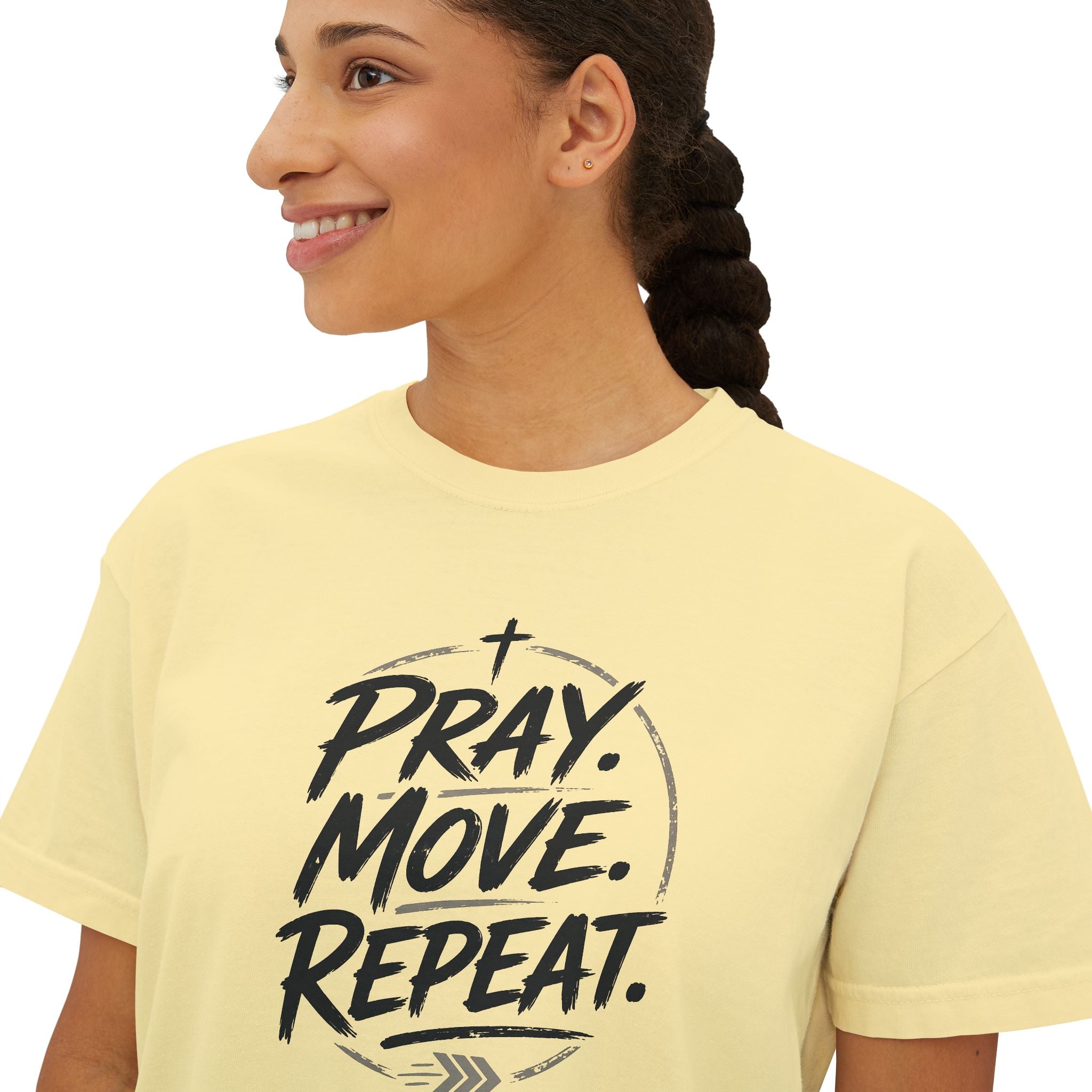 Pray Move Repeat Boxy Tee