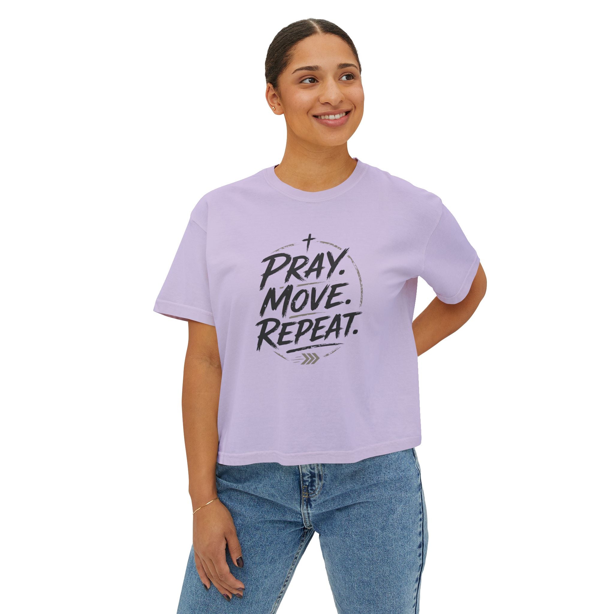 Pray Move Repeat Boxy Tee