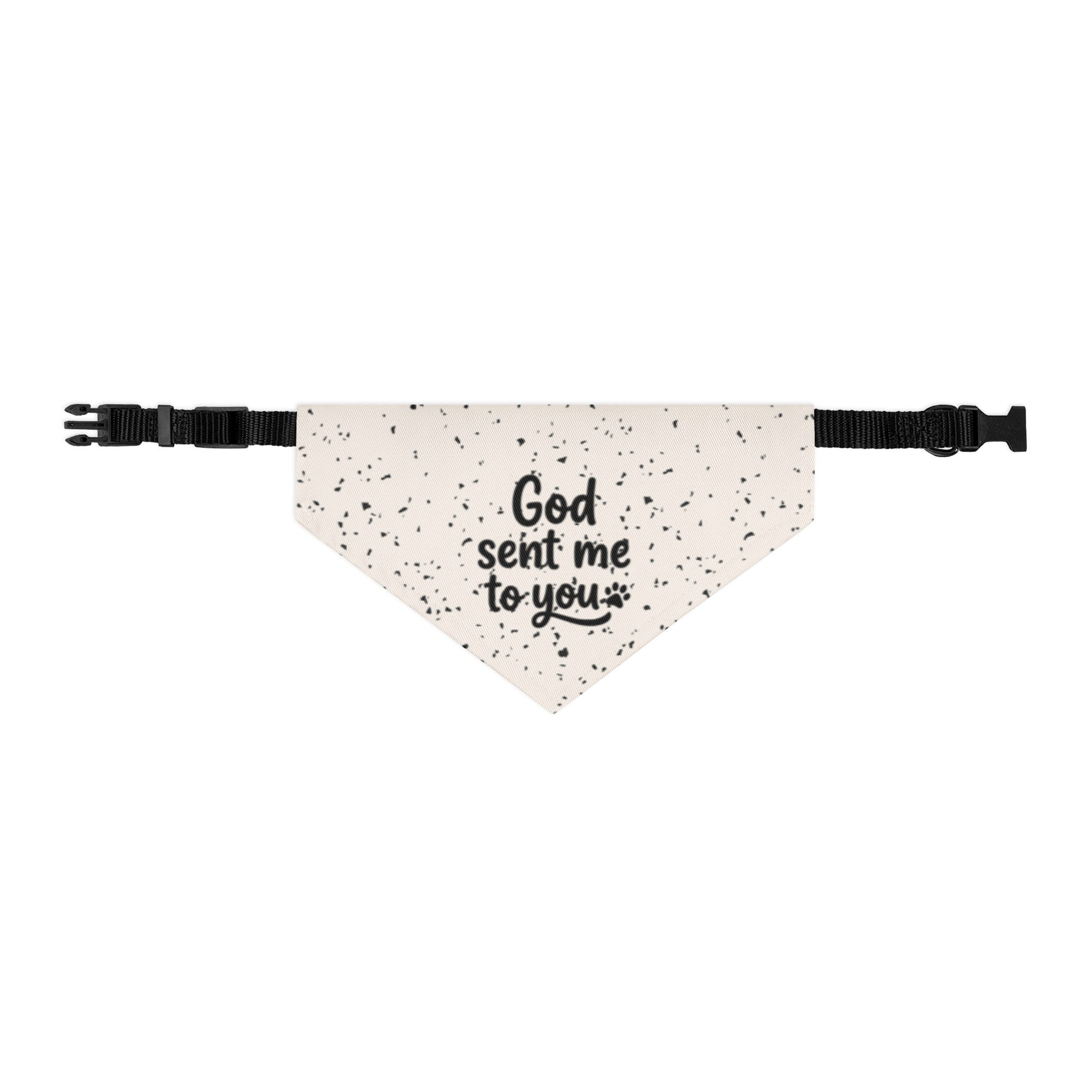 God Sent Me to You Dog Bandana | Cotton Dog Bandana